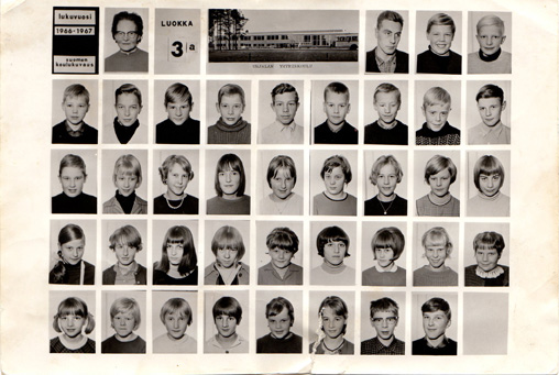 Keskikoulu 3a 1966